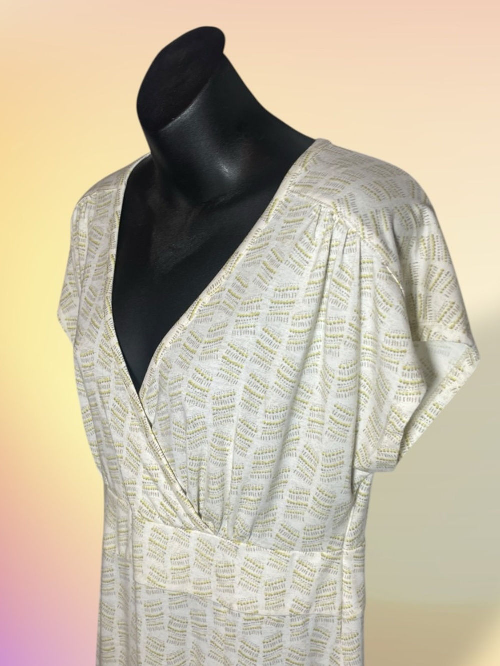 Royal Robbins Essential Tencel Dash Dress Cream Tan Yellow Size Medium - Picture 7 of 15